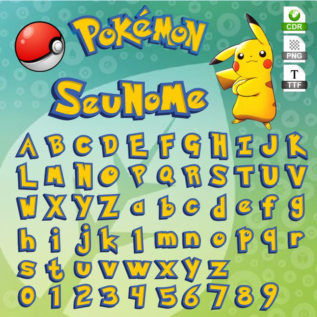 Fonte de Pokémon — Gerador da fonte de Pokémon